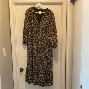 Floral Green Maternity Dress